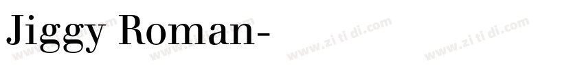 Jiggy Roman字体转换